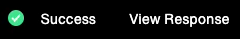 Status and response notification icon in the dashboard
